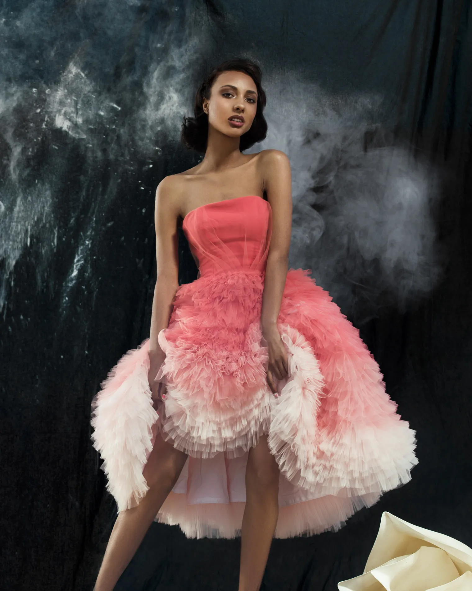 homecoming dresses tiered Purple Short Prom Dresses A Line Tiered V-Neck Homecoming Dress White / US 14 main image 1