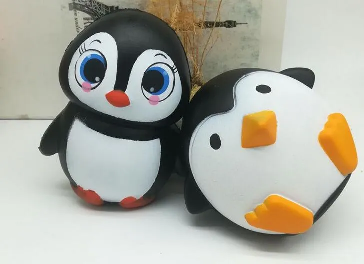 New Arrival Jumbo Squishy Penguin Kawaii Cute Animal Slow Rising Słodki Pachować Vent Charms Chleb Cake Kid Toy Doll Prezent