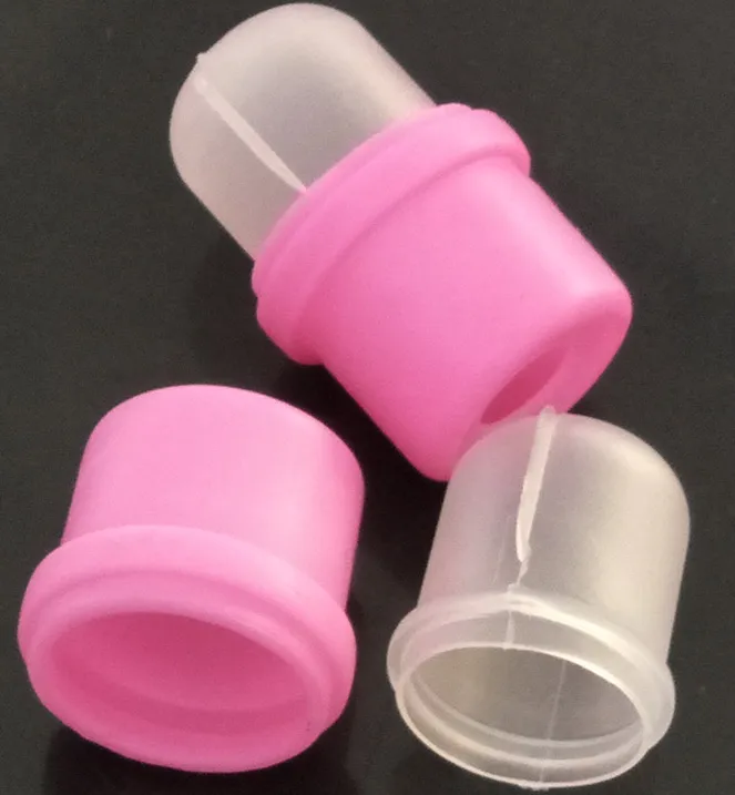 Removedor de esmalte de Soakers Soakers Salon vest￭vel Diy acr￭lico UV Cap ferramenta sem caixa pacote de opp rosa para suprimentos de arte de unhas329e