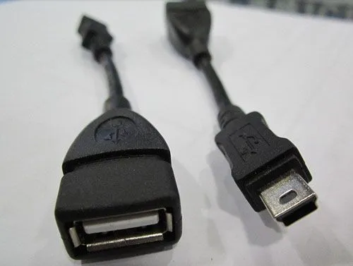 11cm Micro USB to mini USB Host OTG Cable for DAC Portable Digital Amplifier tablet pc mobile phone mp4 mp5 