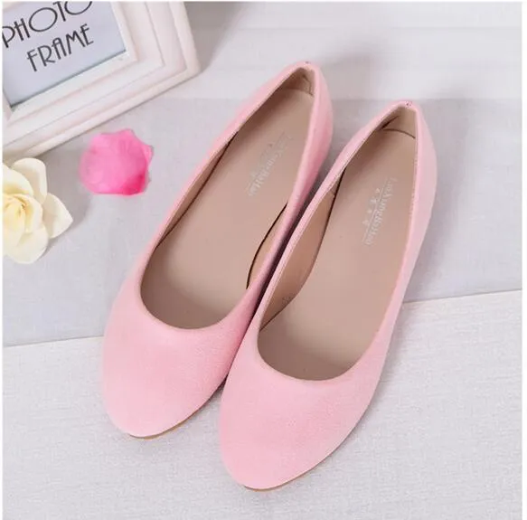 HBP Spring Summer Ladies Shoes Flats Flats Women Flat Shoes Woman Ballerinas black حجم كبير 32 - 44 حذاءًا غير رسمي Sapato Womens Roafe