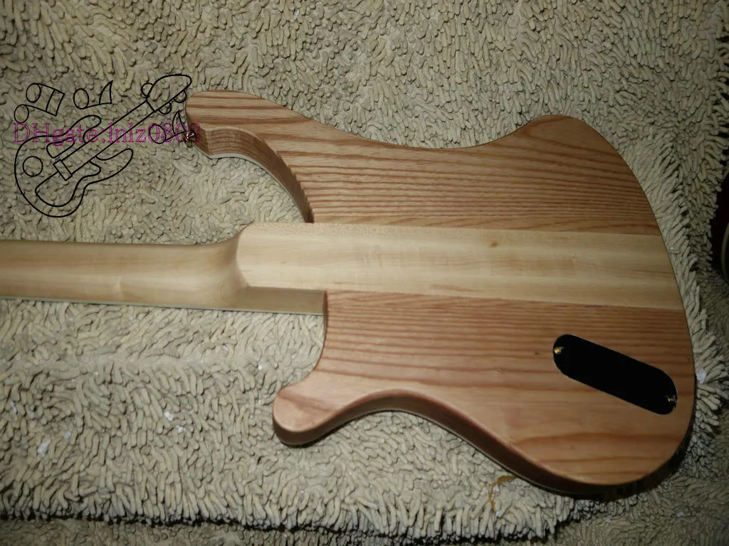 Custom 4003 Bass 4 string Bass Guitar wood Manual sculpture Electric bass colored Golden picks Made in China 5099422