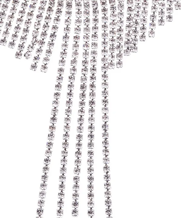 Fashion Brand claw Crystal Choker necklace Women Rhinestone Tassel statement necklaces&pendants Silver wedding chunky necklace jewelry 2017