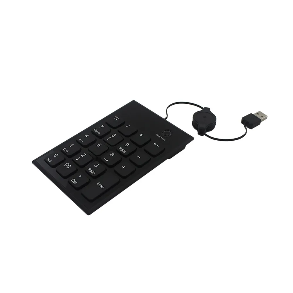 Yeni Mini USB 20 Tuşları Numara Pad Sayısal Tuş Takımı Numarası Klavye Mac Dizüstü PC240h için