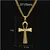 Nuevo collar de acero inoxidable Ankh Joya egipcia Hip Hop Colgante de oro Hecho Gold Key to Life Egipto Collar 24 