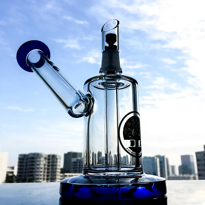 DGC Sidecar Glass Bong Dab Rigs Tubi d'acqua con chiodo in titanio da 14 mm Smalll Bong Oil Rig Pipa ad acqua fumatori Bong DGC1258