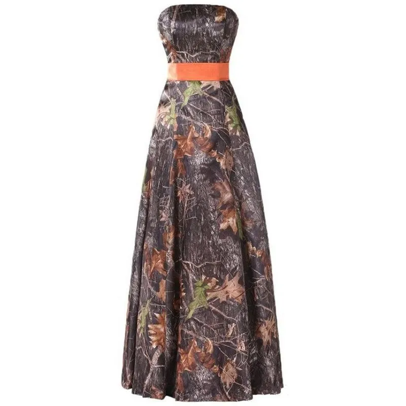 camo graduation dresses NEW...Mossy Oak Camo Formal Dress, Strapless