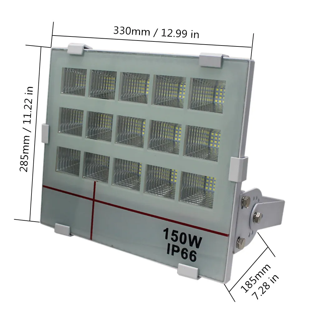 وافق UL DLC أدى أضواء الستارة 60W 100W 130W 150W 200W أدى الأضواء الكاشفة في الهواء الطلق للماء أدت الأضواء الكاشفة ac 100-265V