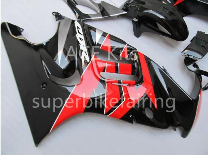 3 regalos gratis para Honda CBR600F3 97 98 CBR 600F3 CBR600 1997 1998 ABS motocicleta carenado plata negro rojo AA14