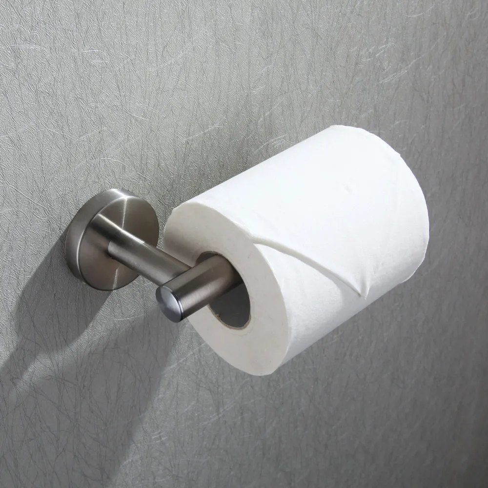 Rolya Toptan Lüks SUS 304 Paslanmaz Çelik Nikel Fırçalanmış Tuvalet Kağıdı Tutucu