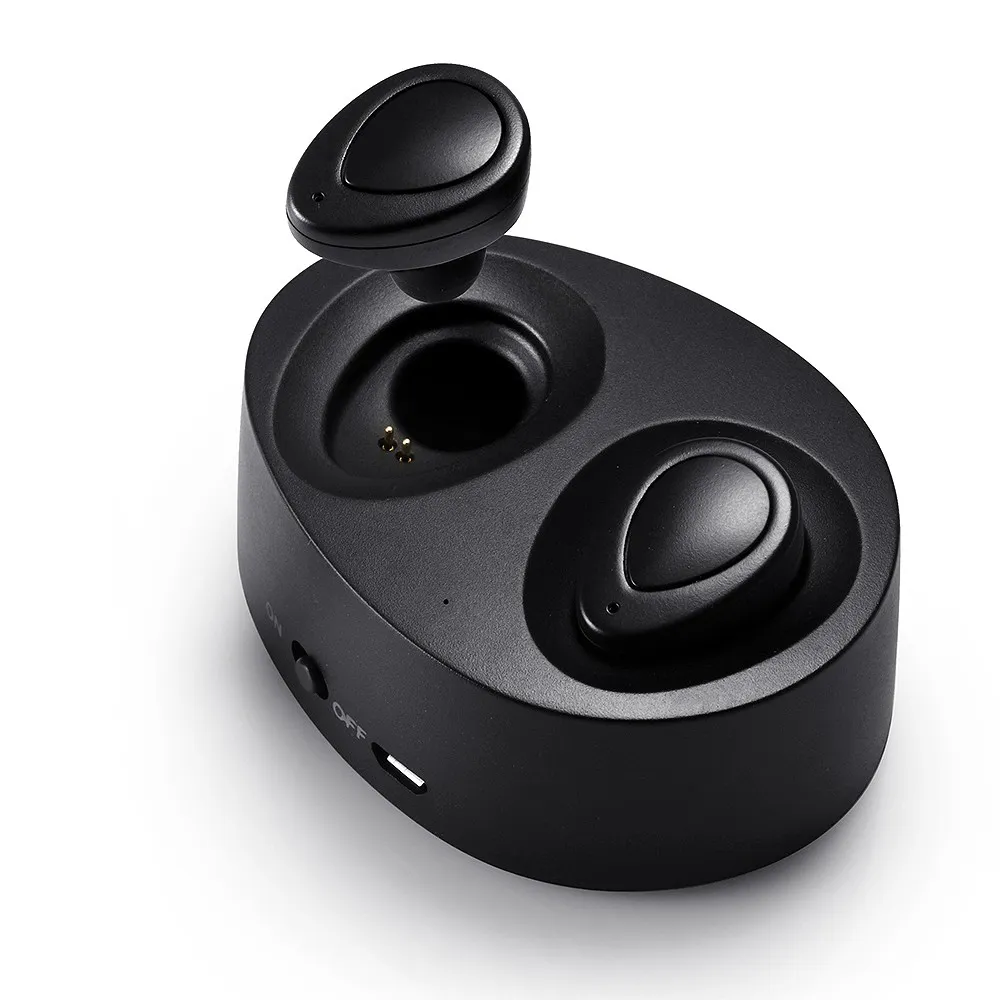 Mini Twins True Wireless TWS K2 Auricolari Bluetooth stereo CSR 4.1 Cuffie vivavoce Bluetooth con scatola di ricarica Dock