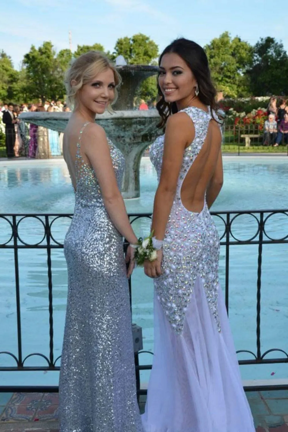 lavender plus size formal dresses Plus-Size Long A-Line Prom Dress with Sequin Bodice Mocha Gold / 18 main image 0