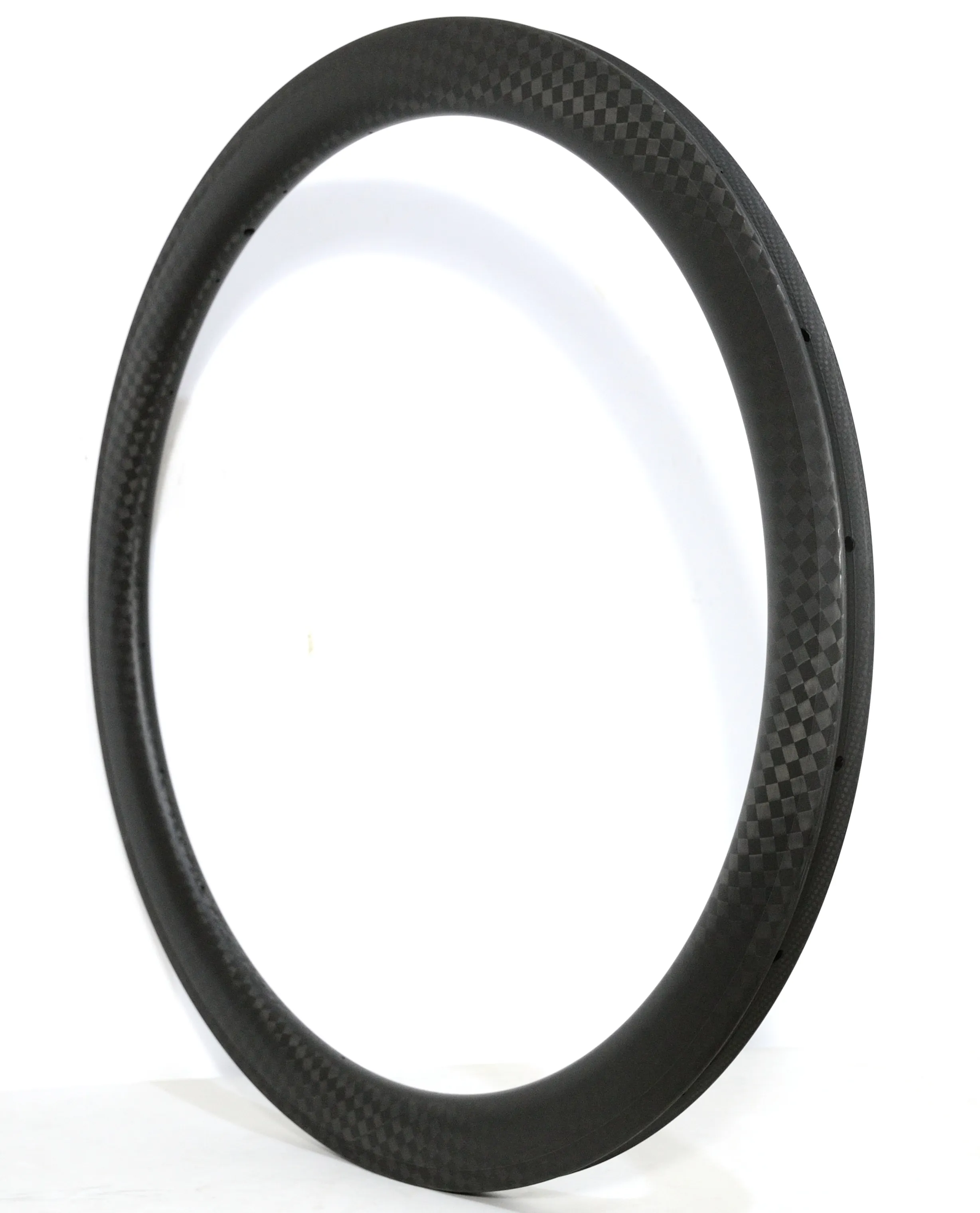 Free Shipping Wheels 700C 50Mm Depth 25Mm Width 12K Weave Carbon Single Rim Tubular/Clincher Road Bicycle Rim.