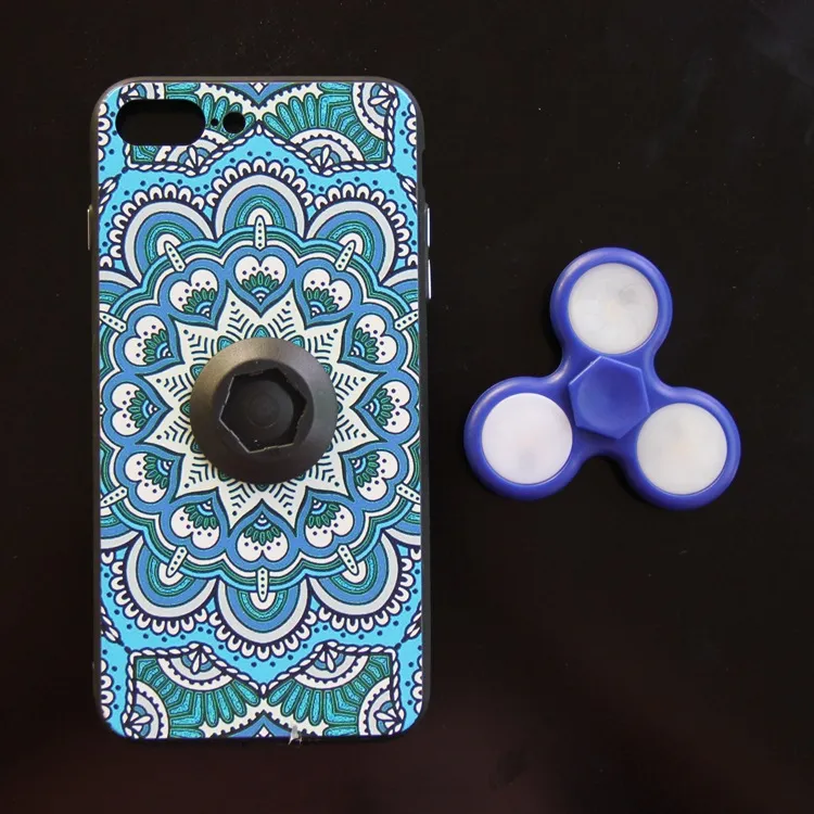 Fidget spinner Phone Cases Ethnic Style Finger Spinner Phone Case shell for iPhone 6/6S/6 Plus/7/7Plus Phone Back Cover