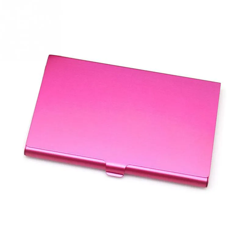 Business Card Holder Case Aluminum Metal Cards Box Cover Creative Credit ID Card Holder Men Pocket Wallet 