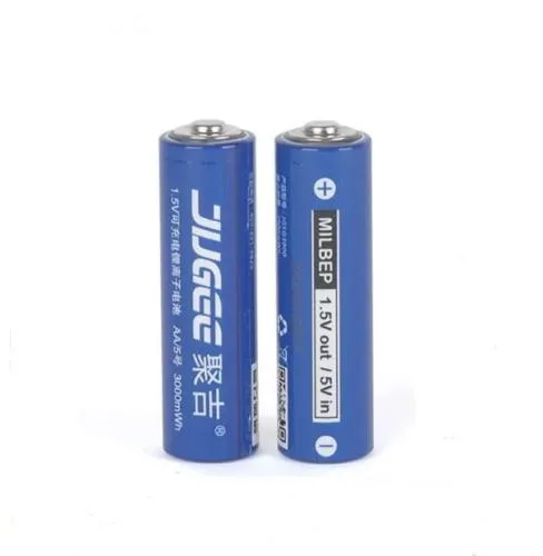 2pcs / lot 1.5V 3000MWH batteries au lithium JUGEE rechargeable li-ion li-po PUISSANCE
