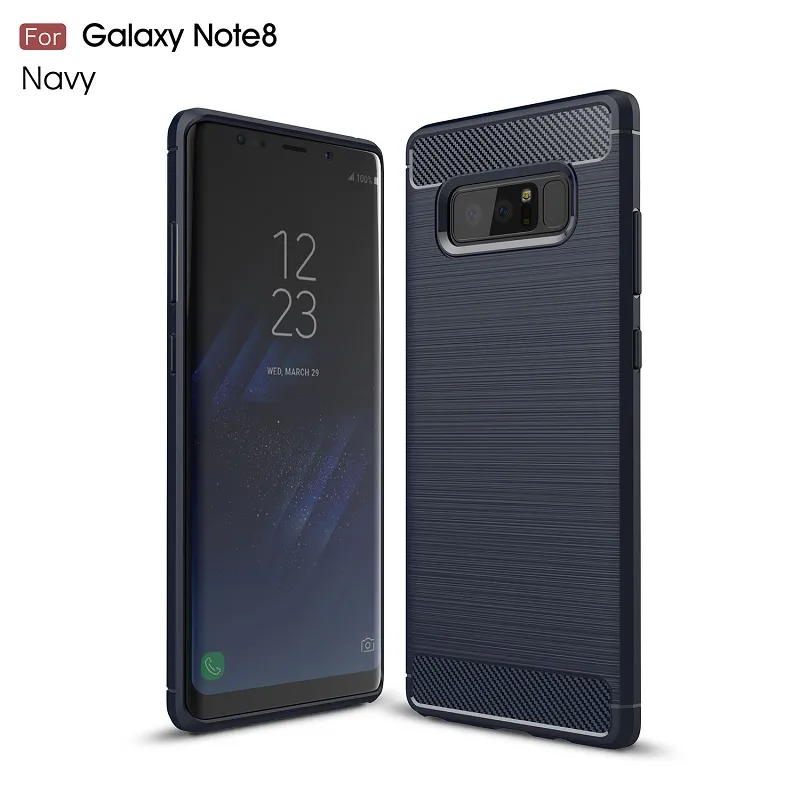 Cases For Samsung Galaxy Note8 Carbon Fiber heavy duty shockproof armor case for Galaxy Note8 2017 hot sale 