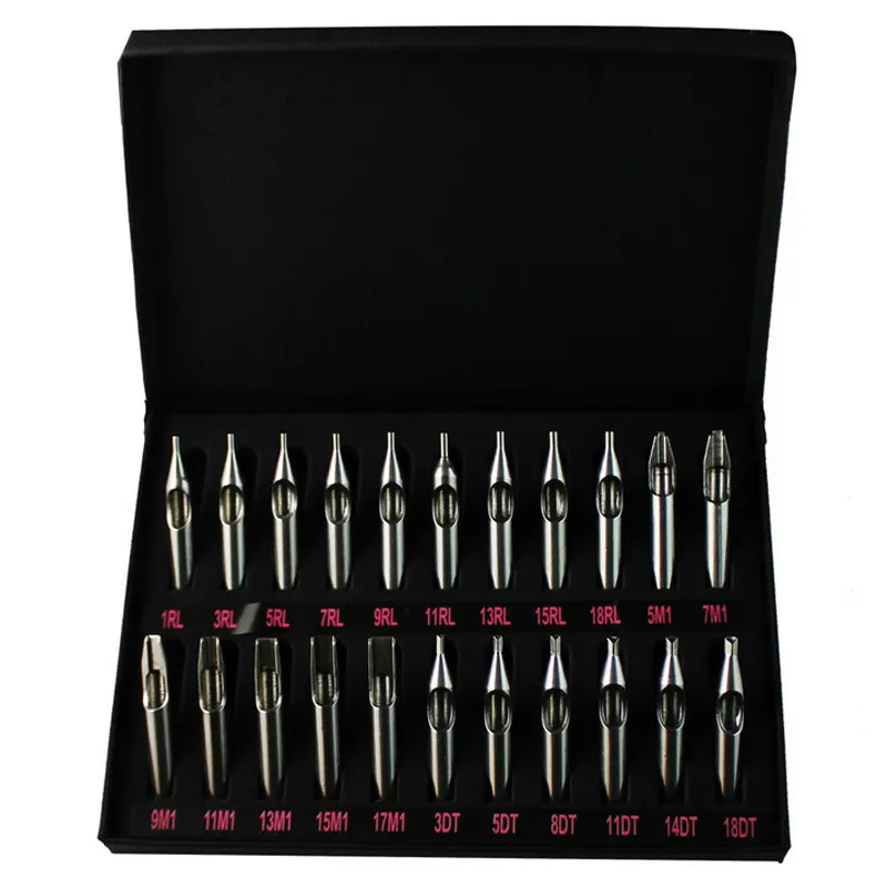 Sizes Tattoo Tips 304 Stainless Steel Steel Tattoo Nozzle Tips for Needles Set Kit Tattoo Body Art5076527