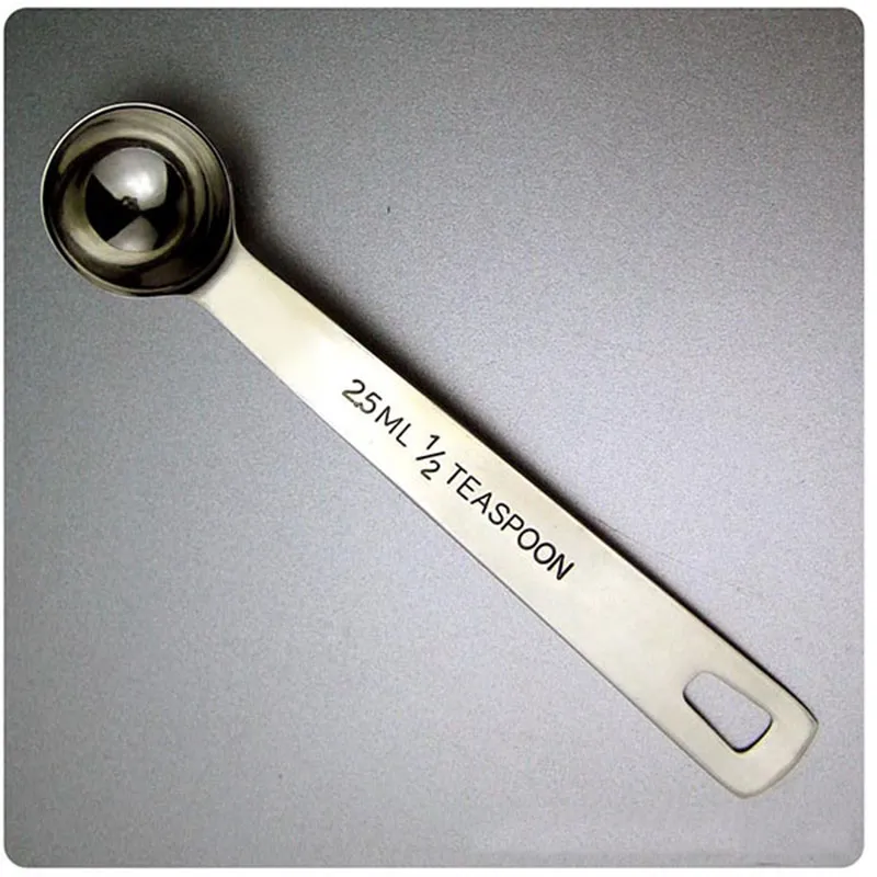 Stainless Steel Measuring Spoon Cup Tea Spoon 1.25ml 2.5ml Small