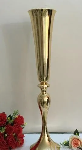 Silkblommor Artificiella rosbröllop Centerpieces Flower Iron New Vase Arrangement för bröllopsdekoration