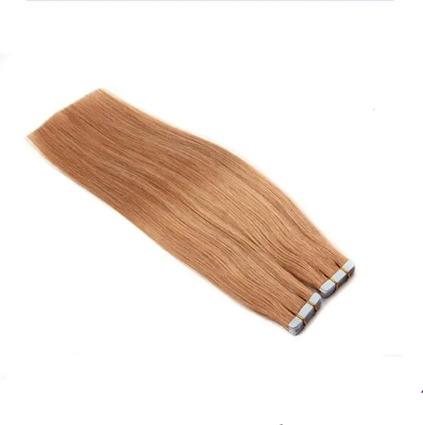 Elibess Tape Human Hair 2.5g / pcs / pack 14 '' - 26 '' # 1 # 2 # 4 # 6 # 8 # 27 # 60 # 613 Remy tejp i mänskligt hår hud väft