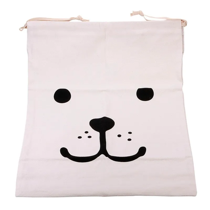 Storage Bag Luxury Home Decor Room Bear Face Batman Letter Washing Machine Toys Cartoon Canvas Bags Modern Household Items Garment Bag