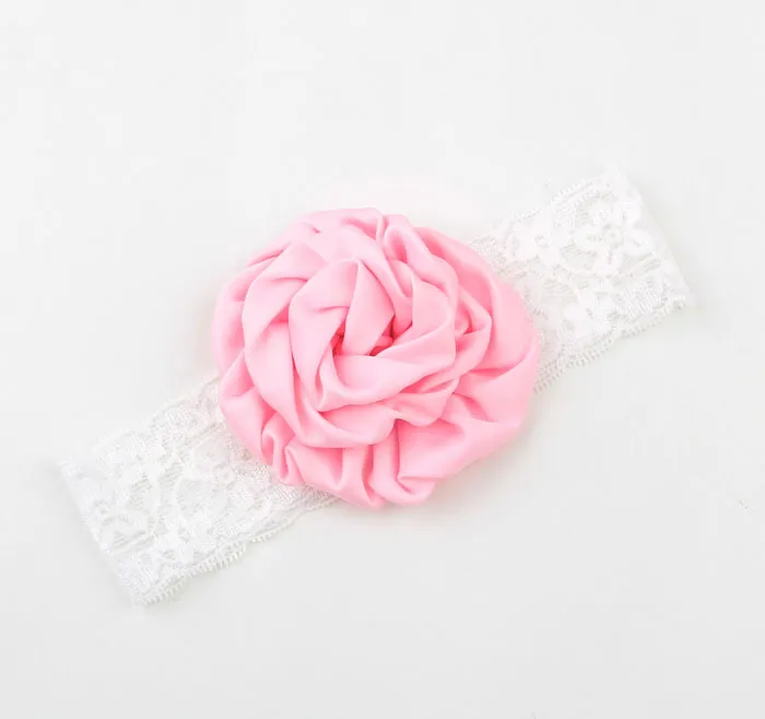 Flor Meninas Rendas Cabeça Peças com Flores 2017 Bonito Bebê Recém-nascido Crianças Headbands 10 Cores Macias Meninas Cabeça Bandas Casamento Bi1817831