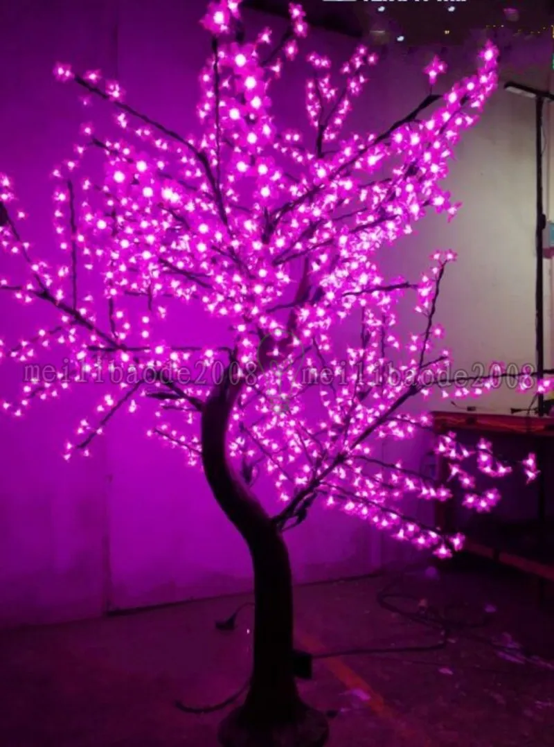 2017 LED Cherry Blossom Tree Light 576 Stks Led Bollen 1.5m Hoogte 110 / 220VAC Zeven Kleuren Voor Optie Regendicht Outdoor Gebruik Drop Shipping Myy