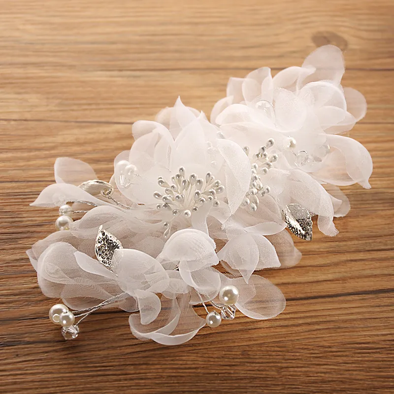 Braut-Kopfschmuck, Kopfschmuck für Hochzeit, Blumenmädchen-Haar-Accessoires, ganze Braut-Hochzeits-Haar-Accessoires, Seidenblumen-Party, D317i