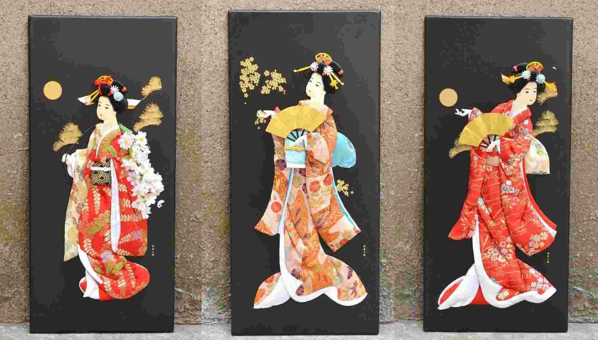 Buy japanese geisha doll prints japanese