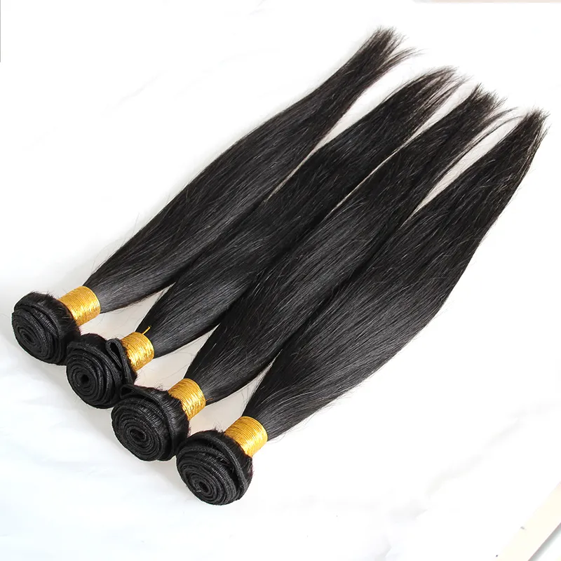 4 faisceaux droite brésilienne Remy cheveux Bundles 100% cheveux humains tissage 400g cynosure cheveux