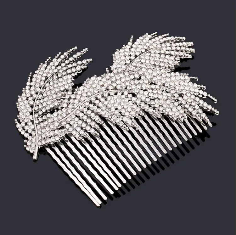 New Arrival Bridal Accessories In Stock Crystal Handmade Rhinestones Beaded Wedding Hair Accessory Crystals Bridal Hair Decorations LDR115