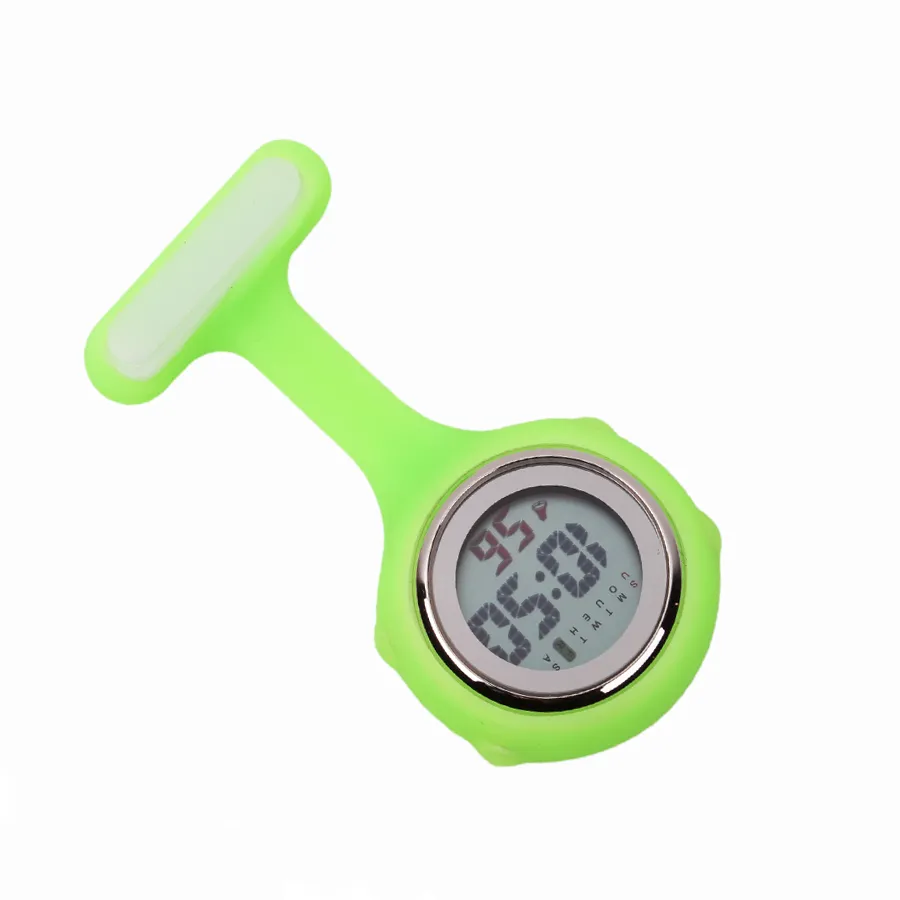 Multifunction Digital Silicone Nurse Watch com Data da semana Hospital Doctor de enfermagem Relógio FOB Pocket Pocket Presente Médico TI1368437