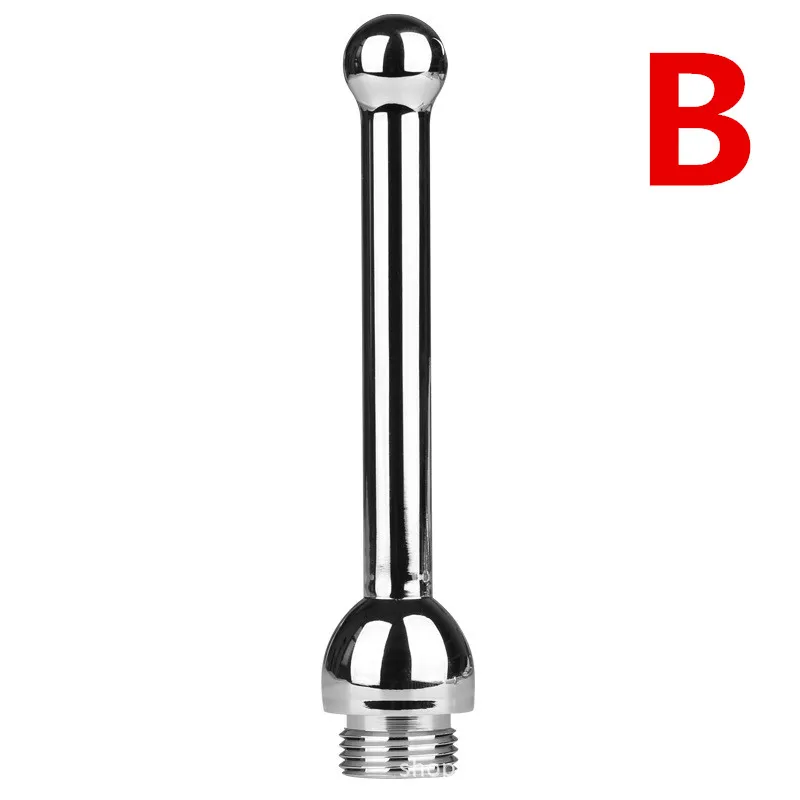 Anal Shower Enema Cleaning Backstage Anus Vaginal Nozzle Sprayer Stainless Steel Anal Sex Toy for Couples H8464739983