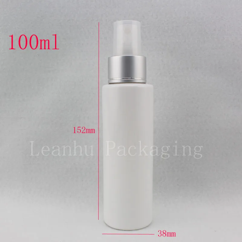 100 ml Plastikspray, weiße Flasche, kosmetischer Reisebehälter, Nebelspray, Feinsprüher, Plastikflaschen, Parfüm-Reiseflüssigkeitsflasche