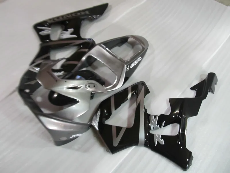 Injection molded ABS plastic fairing kit for Honda CBR900RR 00 01 silver black fairings set CBR929RR 2000 2001 OT27