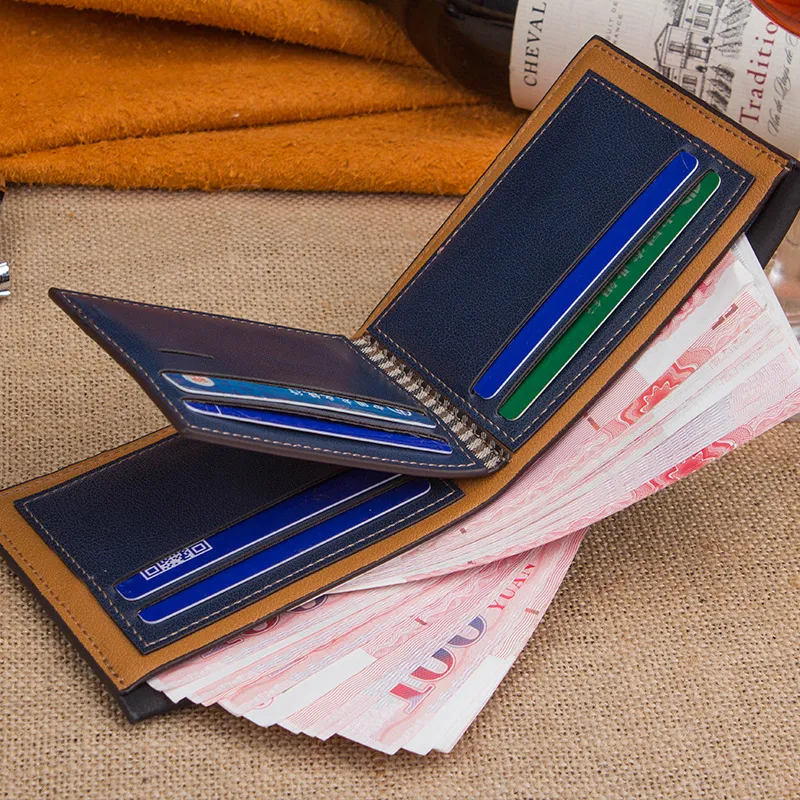 2017 New Arrival PU Leather Wallets For Mens Designer Bifold Money Purse High quality Cluch Cente Party Traver Wallet