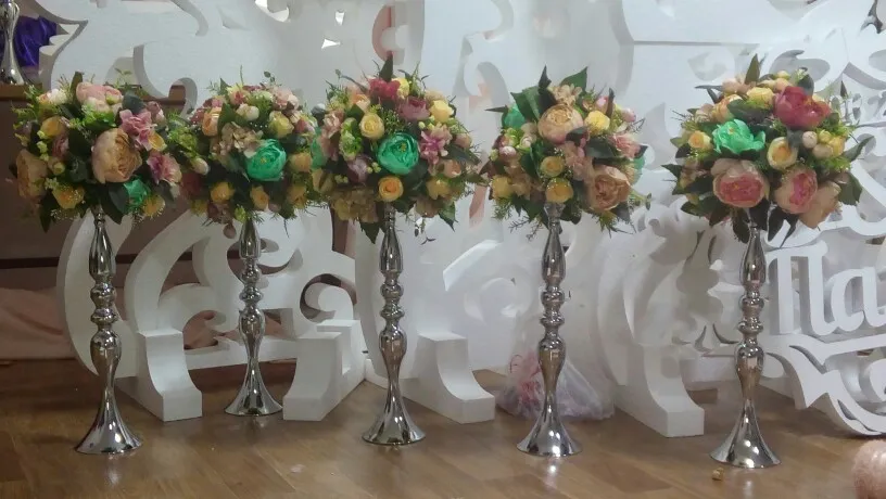 carrinho de flor de metal de alta qualidade para casamento, casa e decoração de festa
