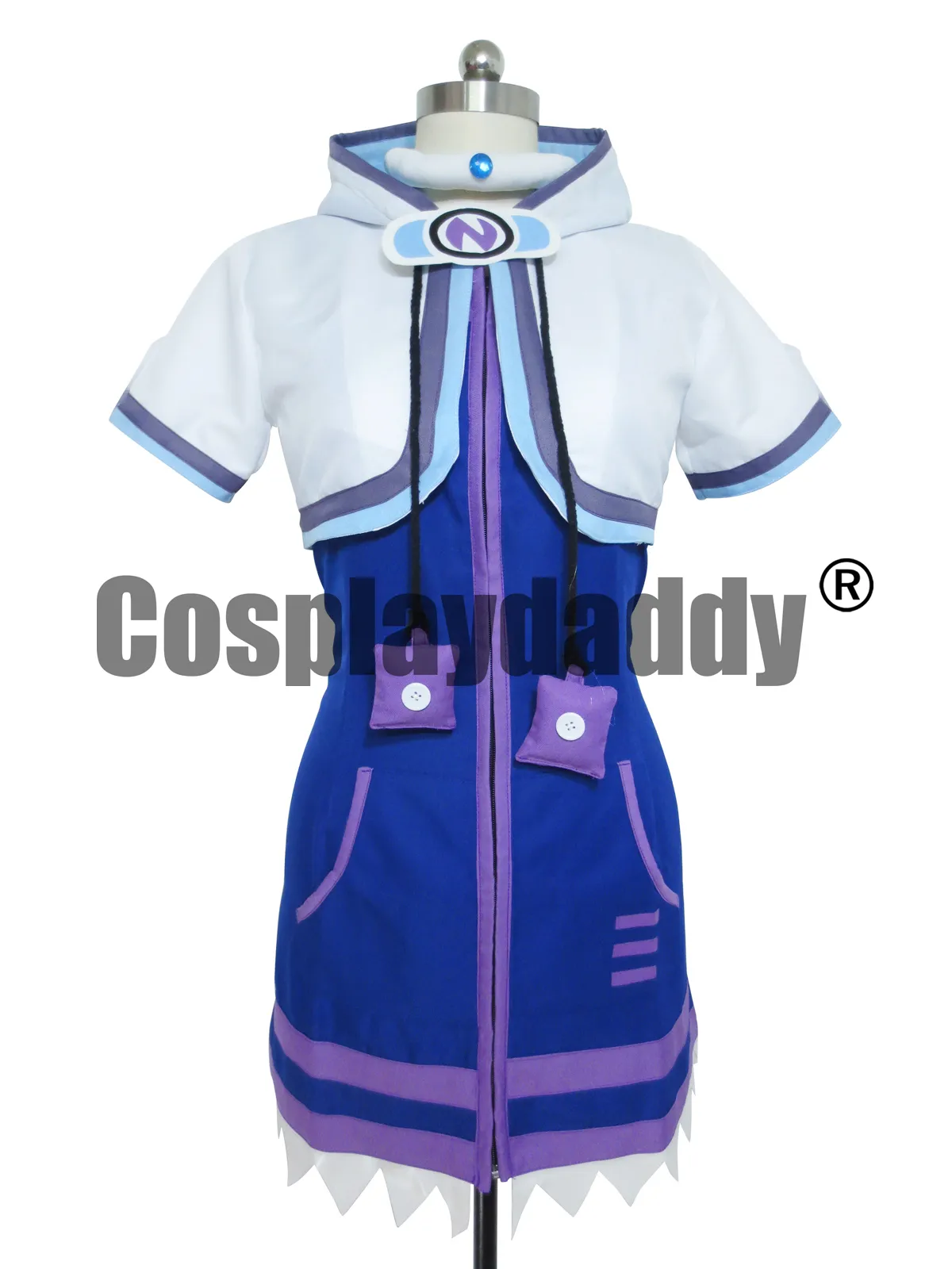 Hyperdimension Neptunia Netuno Meninas Party Dress Set Cosplay