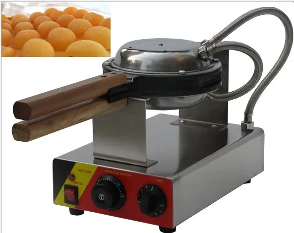 Commerial Electric Hong Kong Egg Cake Ugn Waffle Maker QQ Cakes Machine Street Snack Machines