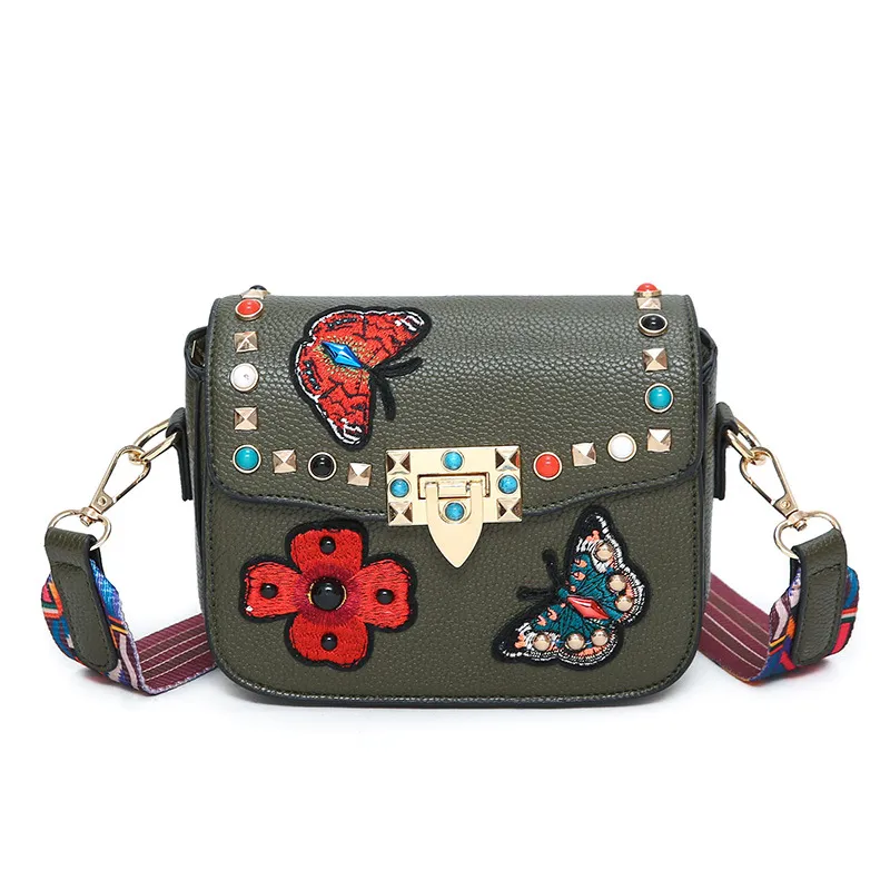 Folk Custom Children Leather Purse Baby Messenger Bag Teenagers