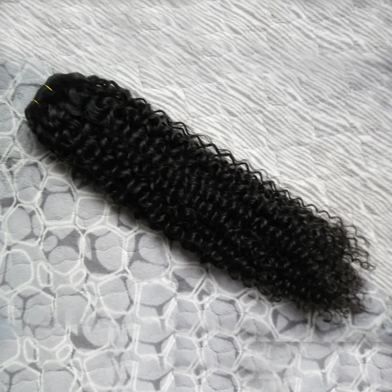 Fasci di tessuto Fasci di tessuto capelli brasiliani vergini di capelli umani neri 100 g Fasci di tessuto capelli ricci crespi brasiliani yvonne 1 PZ