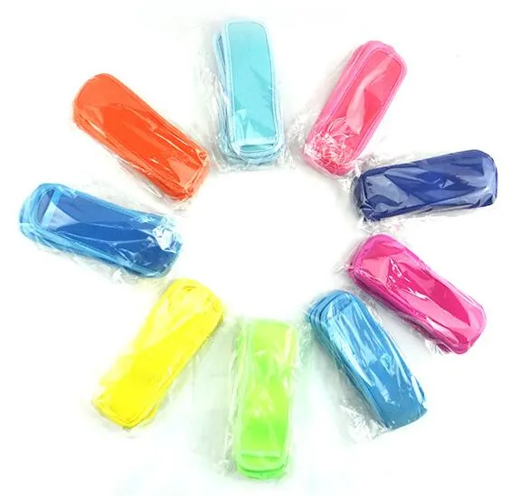 18x6cm Ice Sleeves Freezer Popsicle Sleeves Pop Stick Holders Ice Cream Tubs Party Drink Holders DHL 