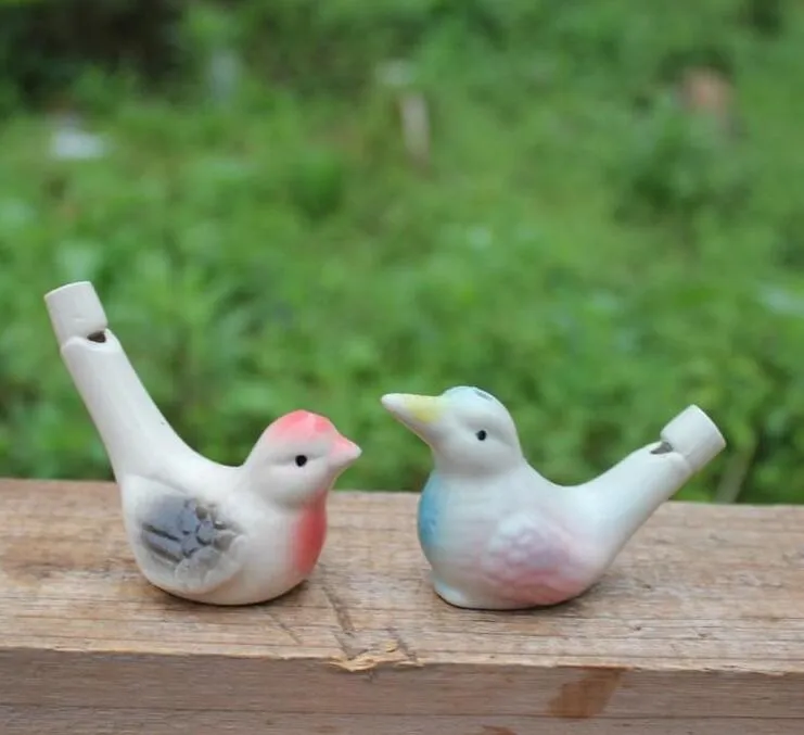 new arrival water bird whistle clay bird ceramic Glazed bird whistle-peacock Birds 