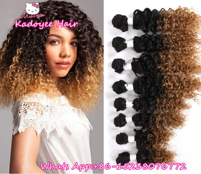 Pack Brazilian Human Hair Extension Weave Bundles Kinky Curly Water