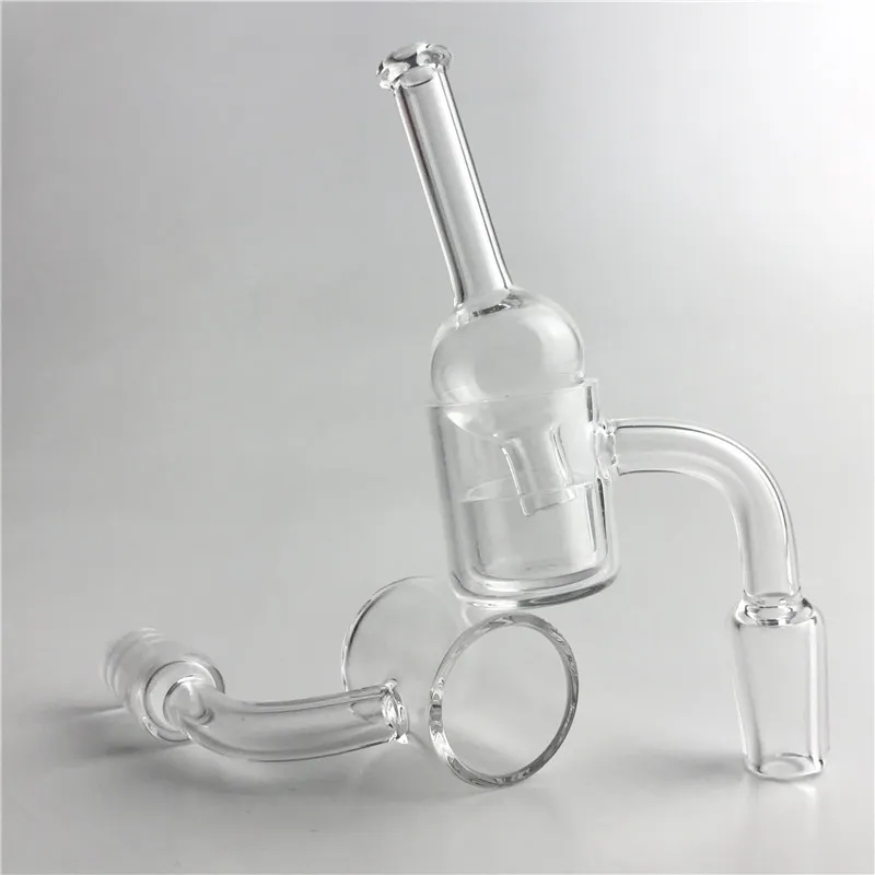 25mm XL Flat Top Quartz Banger Carb Cap Phat Bottom Thermal Skillet Nail with Insert Drop Walls Bucket 10mm 14mm Glass Water Pipes