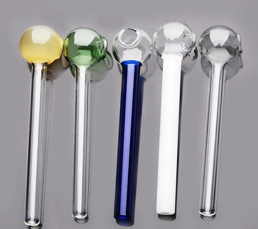 GlassyMix Mini Colorful Smoking Pipe Easy Clean Oil Burner For Tobacco