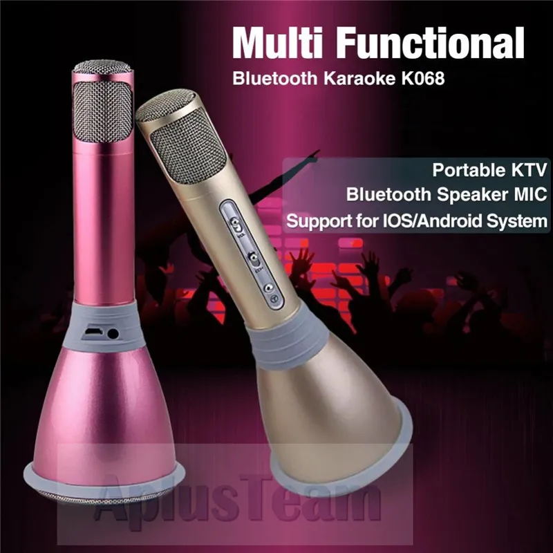 Microfono Karaoke Bluetooth Portatile - Altoparlante, Cambia Voce, Luci LED, Per Android/iPhone/PC, Rosa - Foto 10