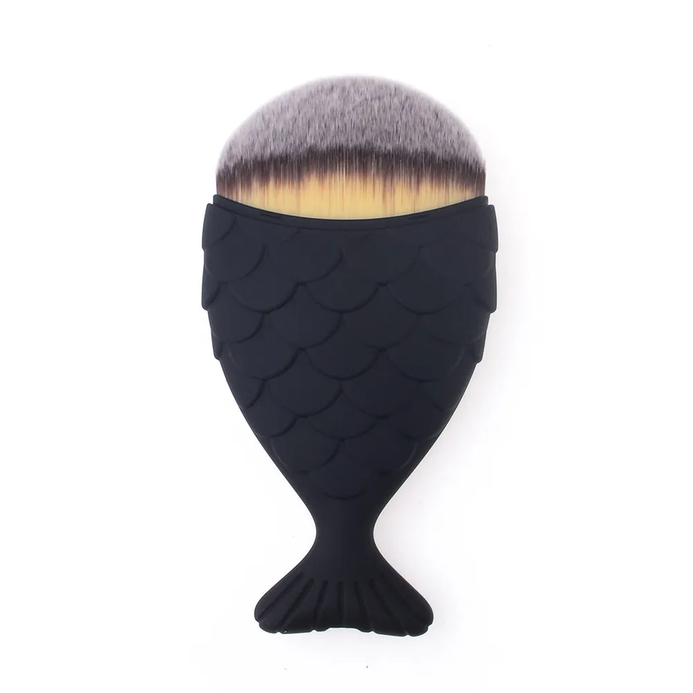 Fishtail Fish Scale Makeup Brushes Mermaid Brush For Foundation Pressed Powdre Mixed Color DHL free ship