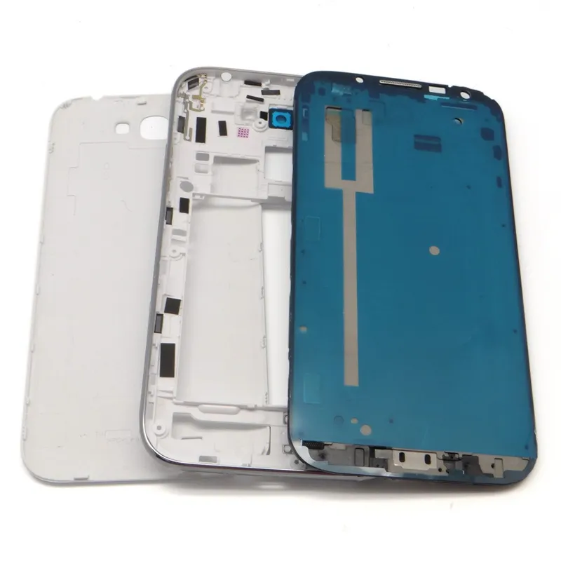 Custodia completa cover posteriore con cornice centrale OEM da 100 pezzi OEM Samsung Galaxy note 2 N7100 Spedizione gratuita